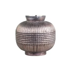 Chic Antique Vasen-Vase aus Glas mit Muster