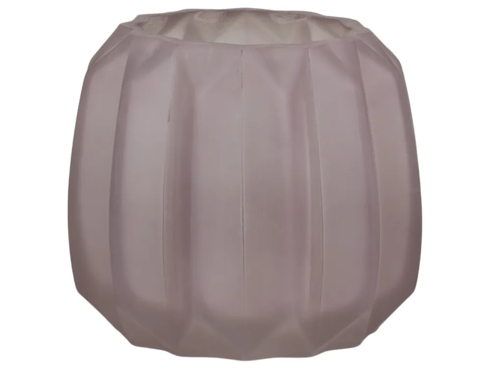 Chic Antique Vasen-Vase mit Rillen mattiert