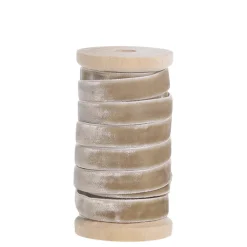 Chic Antique Einpacken, Verpacken-Velourband auf Holzspule, Dekoband