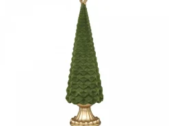 Chic Antique Weihnachtsdeko-Velours Weihnachtsbaum auf Fuß