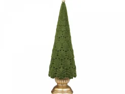 Chic Antique Weihnachtsdeko-Velours Weihnachtsbaum auf Fuß