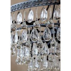 Chic Antique Kronleuchter-Versailles Kronleuchter mit tropfenformigen Glasprismen