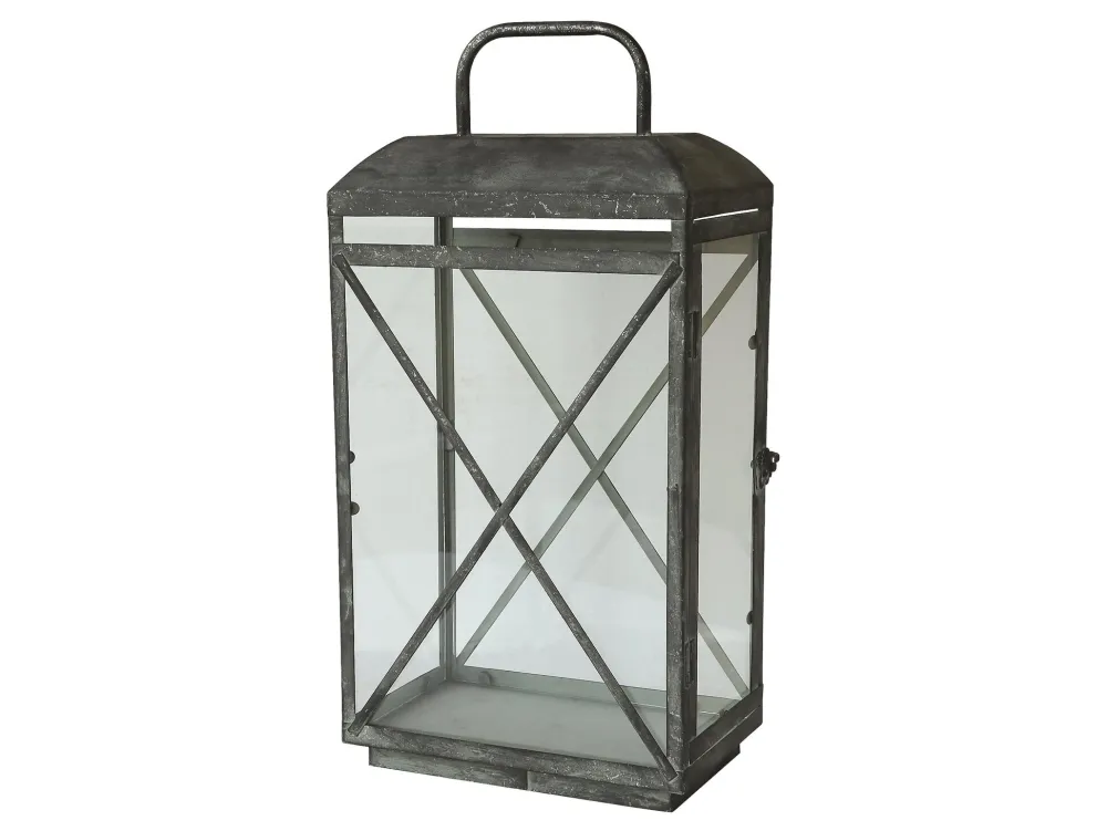 Chic Antique Laternen-Vintage Laterne mit Eisenkreuz