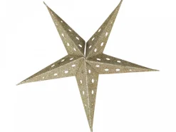 Chic Antique Weihnachtsdeko-Vintage Papierstern mit Glitzer