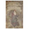 Chic Antique Schilder, Wandbilder & Poster|Weihnachtsdeko-Vintage Schild mit Weihnachtsmann Shabby