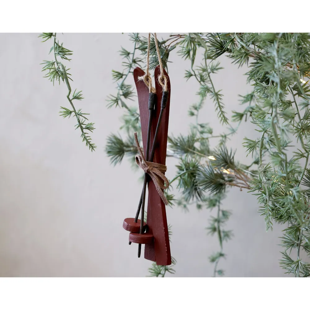 Chic Antique Weihnachtsdeko-Vintage Ski zum Aufhängen