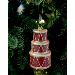 Chic Antique Weihnachtsdeko-Vintage Trommel Aufhänger