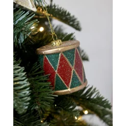 Chic Antique Weihnachtsdeko-Vintage Trommel Aufhänger
