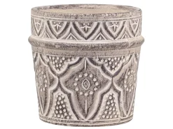 Chic Antique Töpfe Und Pflanzgefäße-Évron Blumentopf mit Muster