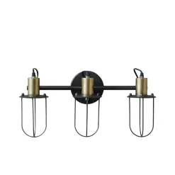 Chic Antique Wandlampen-Wandlampe Factory mit drei Fassungen