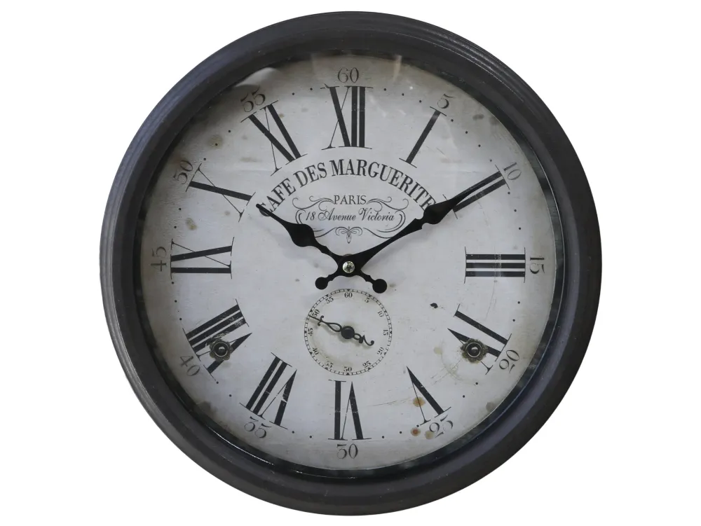Chic Antique Uhren-Wanduhr mit römischen Zahlen