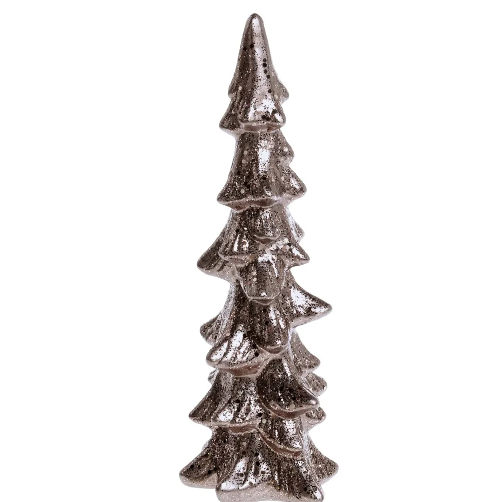 Chic Antique Weihnachtsdeko|Deko-Objekte & Figuren-Weihnachtsbaum Aufsteller mit Glitzer