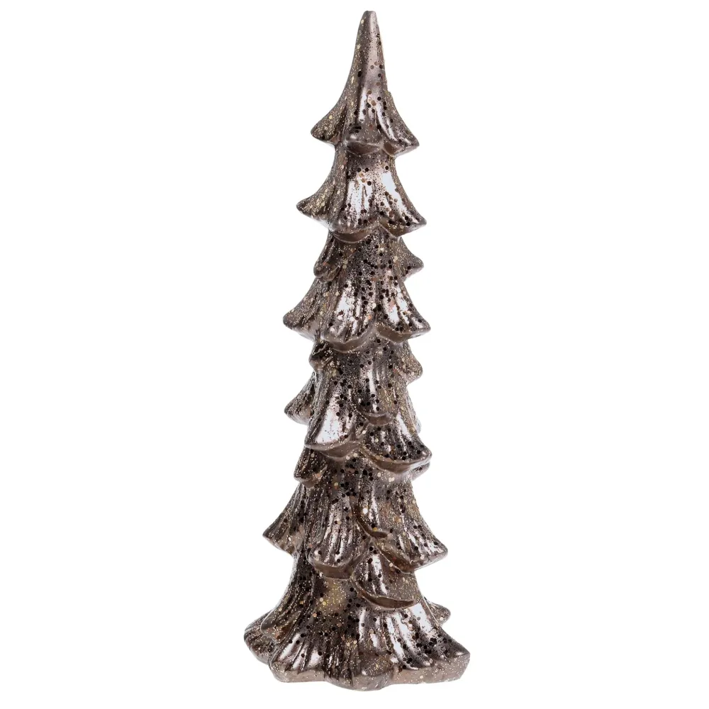 Chic Antique Weihnachtsdeko|Deko-Objekte & Figuren-Weihnachtsbaum Aufsteller mit Glitzer