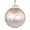 Chic Antique Weihnachtsdeko-Weihnachtskugel mit Glitzer Streifenmuster