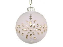 Chic Antique Weihnachtsdeko-Weihnachtskugel mit Goldmuster Fleur