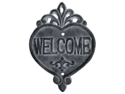 Chic Antique Schilder, Wandbilder & Poster-Welcome Schild aus Eisen