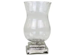 Chic Antique Windlichter-Windlicht auf silbernem Fuss