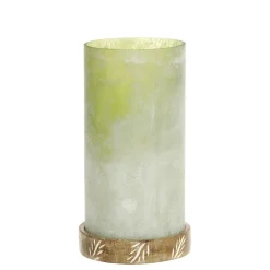 Chic Antique Teelichthalter|Windlichter-Windlicht mit graviertem Sockel