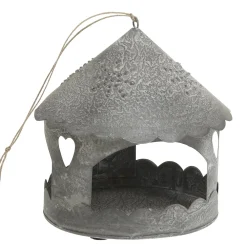 Chic Antique Lichthäuser, Keramik-Häuschen|Weihnachtsdeko-Winterliches Lichthaus zum Aufhängen Rund