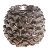 Chic Antique Teelichthalter|Weihnachtsdeko-Zapfen Teelichthalter mit Glitzer
