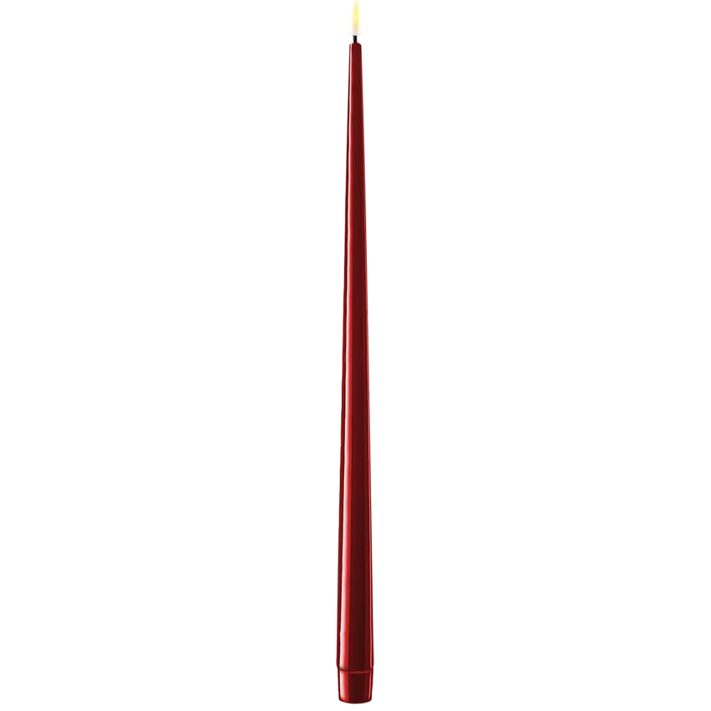 Deluxe Homeart Led-Kerzen & Led-Laternen|Kerzen-LED Stabkerze mit Lack Real Flame 2er Set