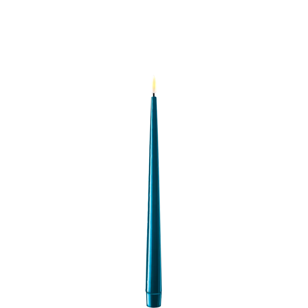 Deluxe Homeart Led-Kerzen & Led-Laternen|Kerzen-LED Stabkerze mit Lack Real Flame 2er Set