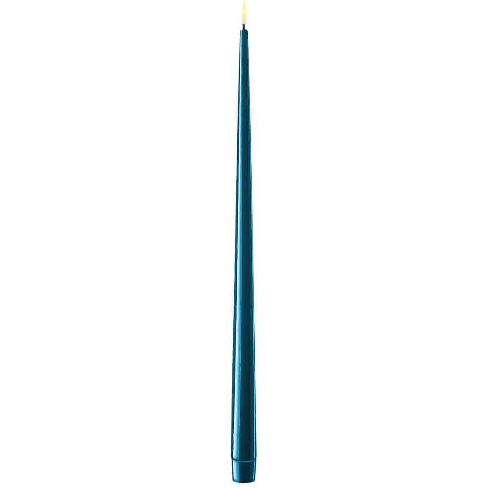 Deluxe Homeart Led-Kerzen & Led-Laternen|Kerzen-LED Stabkerze mit Lack Real Flame 2er Set
