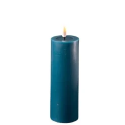 Deluxe Homeart Led-Kerzen & Led-Laternen|Kerzen-LED Stumpenkerze Real Flame petroleum
