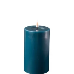 Deluxe Homeart Led-Kerzen & Led-Laternen|Kerzen-LED Stumpenkerze Real Flame petroleum