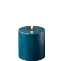 Deluxe Homeart Led-Kerzen & Led-Laternen|Kerzen-LED Stumpenkerze Real Flame petroleum