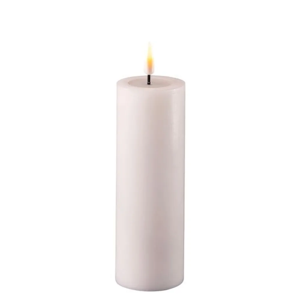 Deluxe Homeart Led-Kerzen & Led-Laternen|Kerzen-LED Stumpenkerze Real Flame weiß