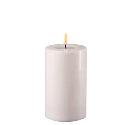 Deluxe Homeart Led-Kerzen & Led-Laternen|Kerzen-LED Stumpenkerze Real Flame weiß