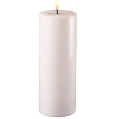 Deluxe Homeart Led-Kerzen & Led-Laternen|Kerzen-LED Stumpenkerze Real Flame weiß