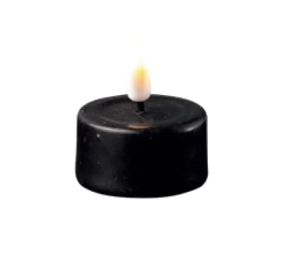 Deluxe Homeart Led-Kerzen & Led-Laternen|Teelichthalter-LED Teelicht im 2er Set mit Real Flame