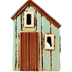 Det Gamle Apotek Lichthäuser, Keramik-Häuschen-Lichthaus Keramikhaus Strandhütte mint