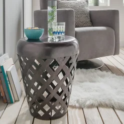 Faktorei Beistelltische & Couchtische-Beistelltisch Kryle aus Aluminium