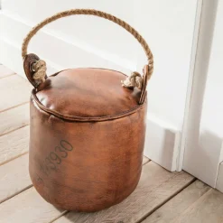 Faktorei Türstopper|Deko-Objekte & Figuren-Türstopper rund Vintage Leder