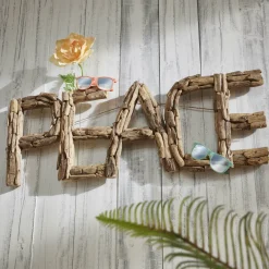 Faktorei Teakholz Deko & Möbel|Wanddekoration-Unikat Wand-Dekoration Peace Teakholz