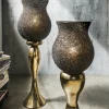 Faktorei Windlichter-Windlicht Aluminium bronze mit Effektglas