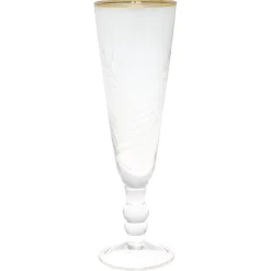 GreenGate Trinkgläser|Geschirr & Tischdeko Skandinavisch-Champagner Glas Cutting mit Gold