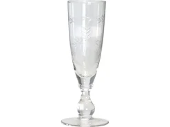 GreenGate Trinkgläser|Geschirr & Tischdeko Skandinavisch-Champagner Glas Sektglas mit Schliff