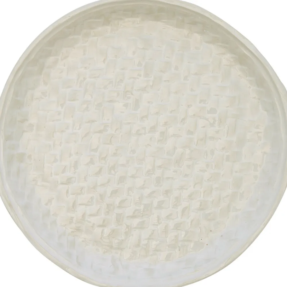 GreenGate Teller|Geschirr & Tischdeko Skandinavisch-Frühstücksteller Woven off white