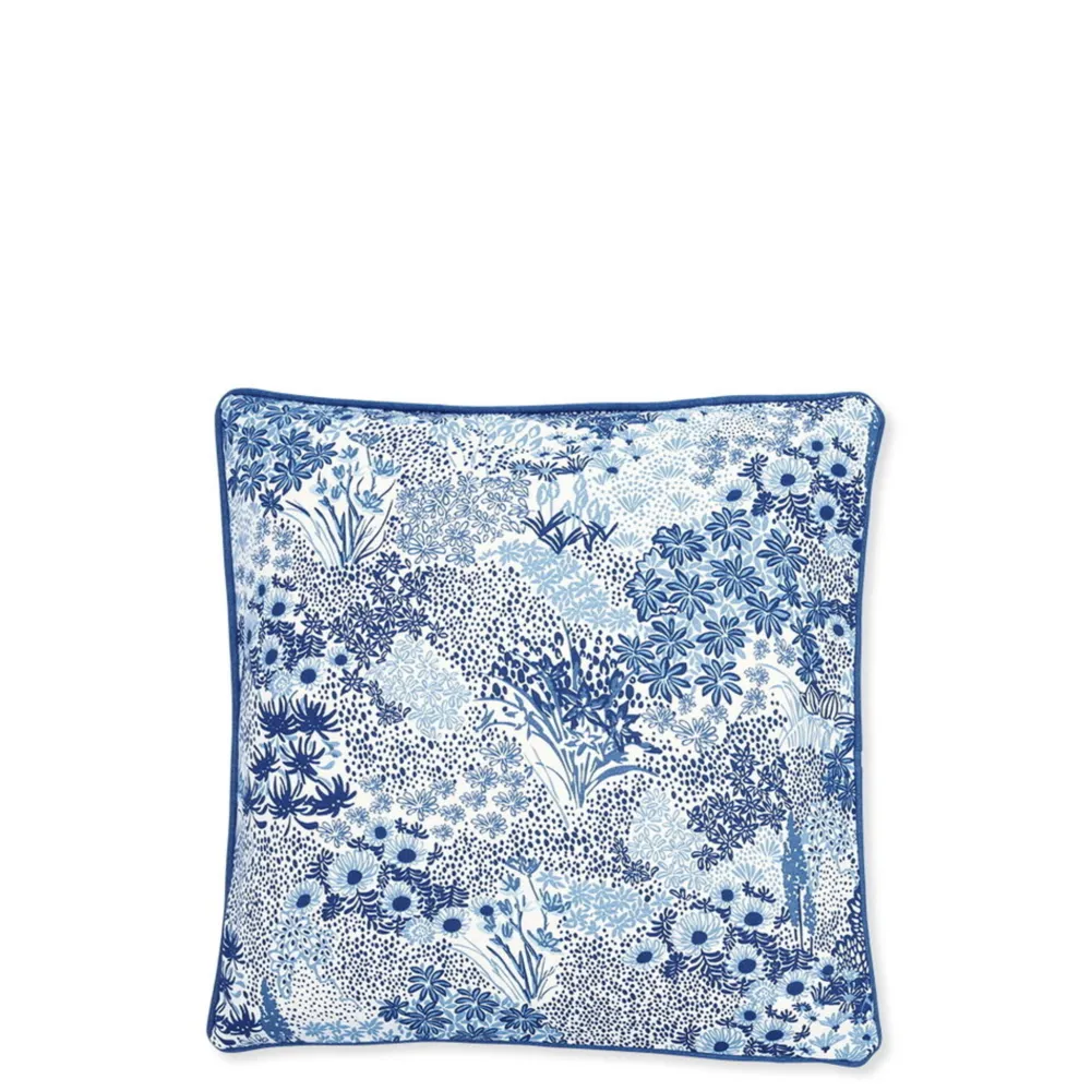 GreenGate Kissen & Kissenbezüge-Kissenbezug Kristel Blumenmuster blue