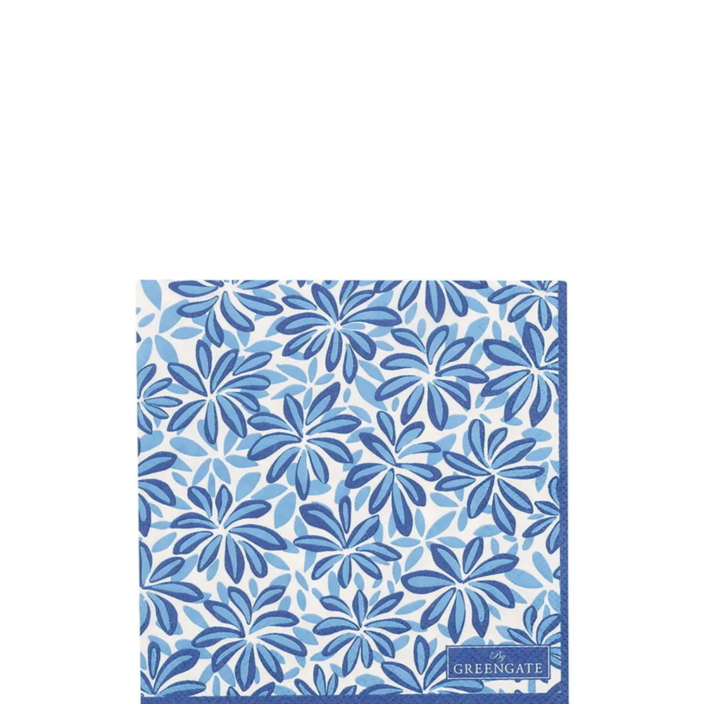GreenGate Servietten & Serviettenhalter|Geschirr & Tischdeko Skandinavisch-Papierserviette Linea blue small 20er