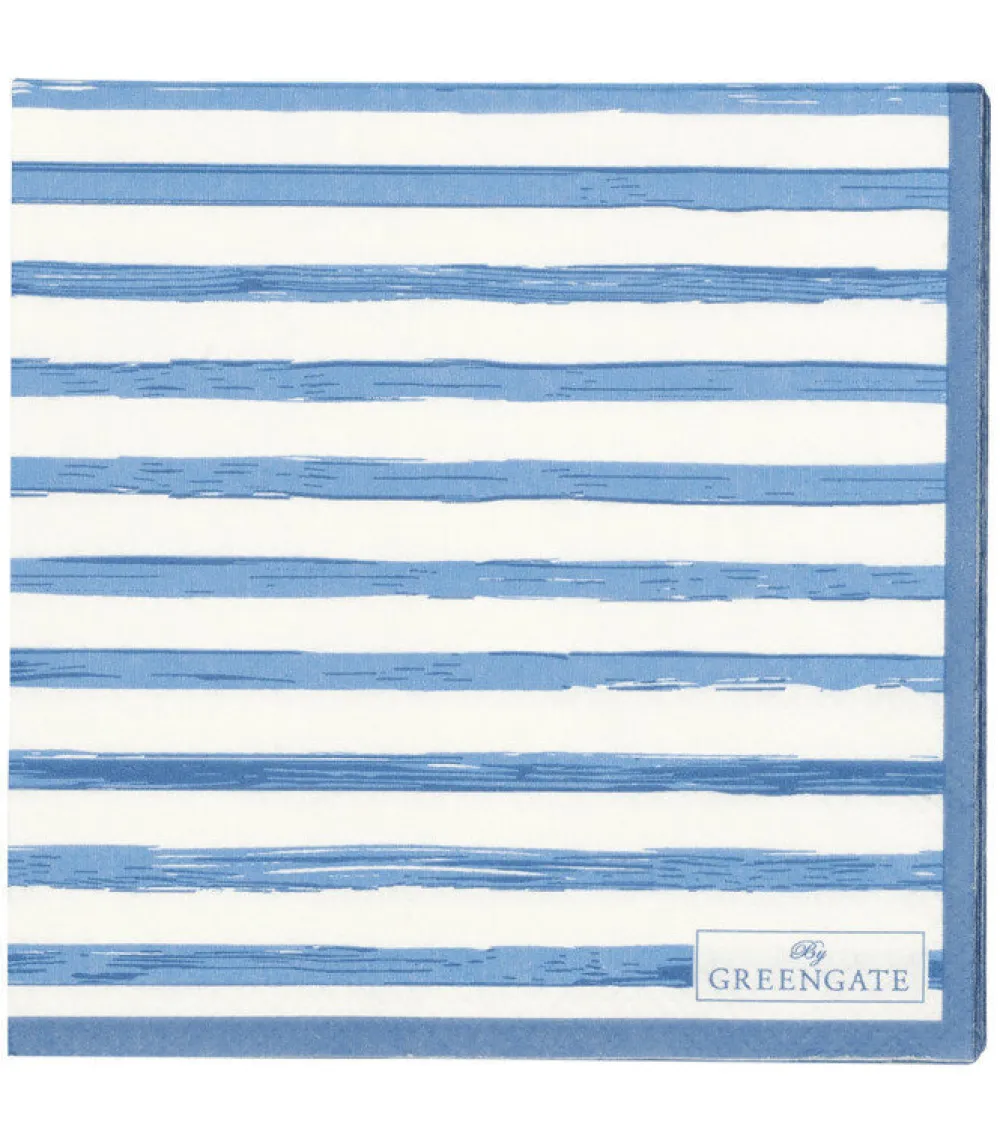 GreenGate Servietten & Serviettenhalter|Geschirr & Tischdeko Skandinavisch-Papierservietten Sally Blue Klein