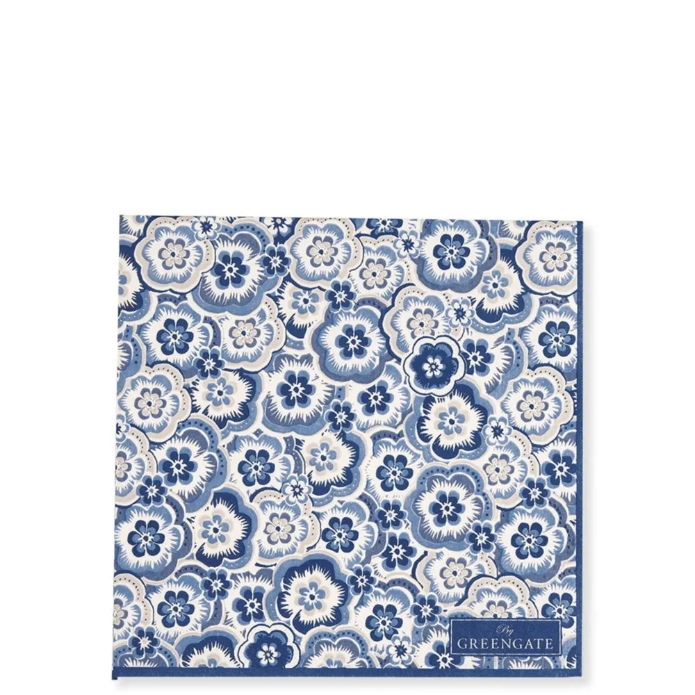 GreenGate Servietten & Serviettenhalter|Geschirr & Tischdeko Skandinavisch-Papierservietten Selma Dusty Blue