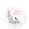 GreenGate Getränkeuntersetzer|Geschirr & Tischdeko Skandinavisch-Porzellan Untersetzer rund Leonora Merry Christmas