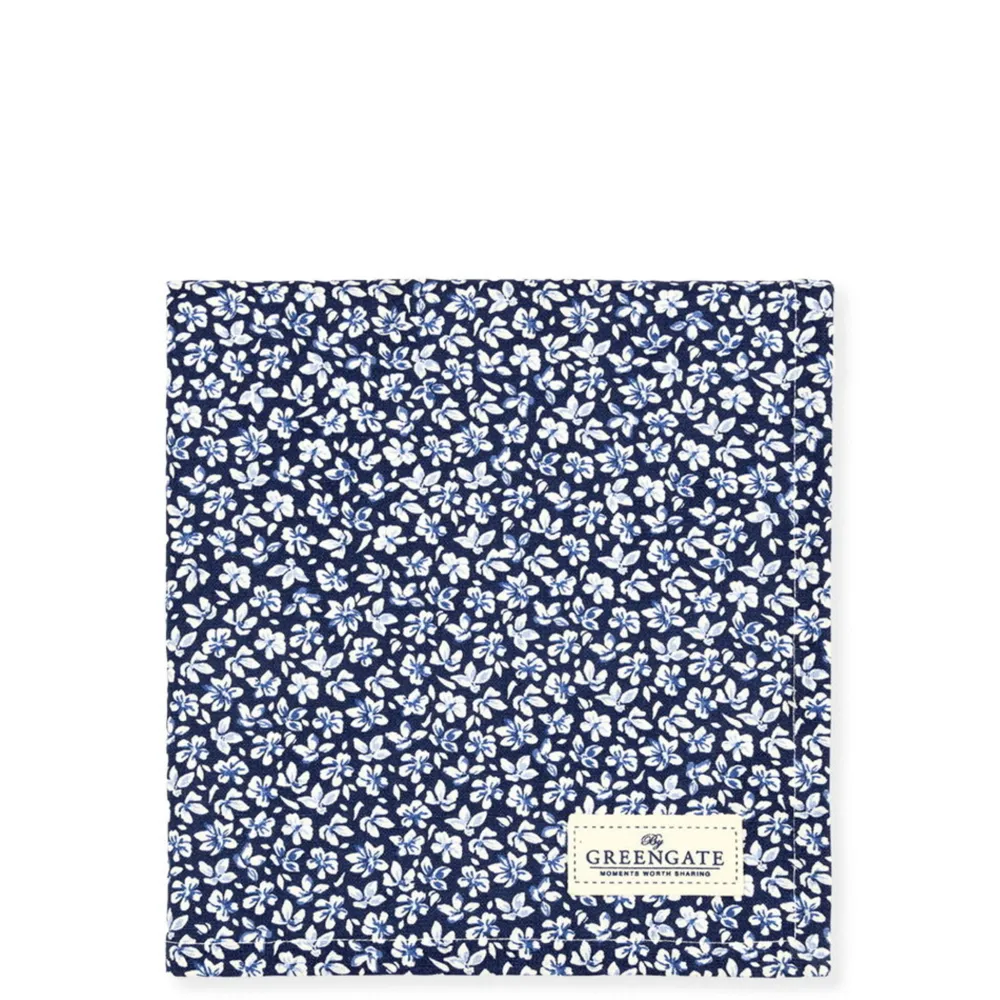 GreenGate Servietten & Serviettenhalter|Geschirr & Tischdeko Skandinavisch-Stoffserviette Dahla blue