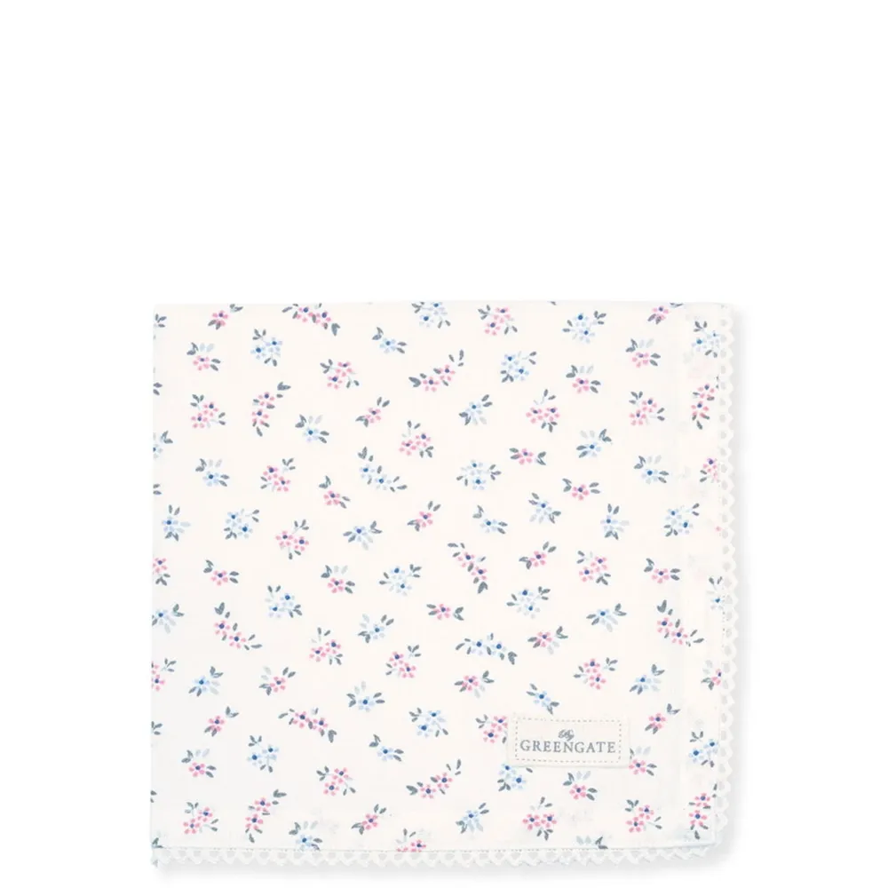 GreenGate Servietten & Serviettenhalter|Geschirr & Tischdeko Skandinavisch-Stoffserviette mit Spitze Emely Petit White