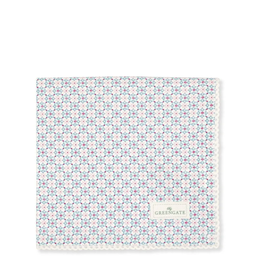 GreenGate Servietten & Serviettenhalter|Geschirr & Tischdeko Skandinavisch-Stoffserviette mit Spitze Gwen Mint